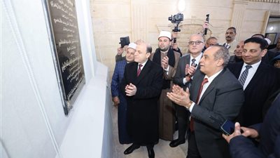 محافظ كفرالشيخ يفتتح مسجد أبو غنام الأثري ببيلا .