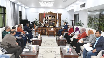محافظ قنا يناقش تنفيذ مشروعات بيئية لتعزيز الاستدامة والتنمية الخضراء