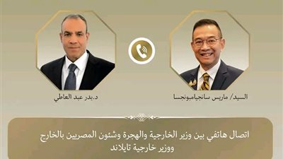 وزير الخارجية يبحث مع نظيره التايلاندي تعزيز التعاون الثنائي وتطورات الأوضاع الإقليمية