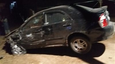 مصرع شاب وإصابة اثنين في تصادم مروع بطريق أسيوط الزراعي