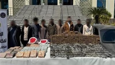 ضبط عناصر إجرامية خطيرة بحوزتهم 230 كيلو حشيش ومواد مخدرة بالإسماعيلية