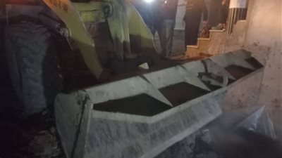 إحباط محاولة بناء مخالف في مدينة الروضة بدمياط
