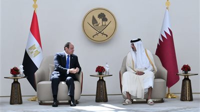 قمة مصرية قطرية بالدوحة تبحث التعاون الثنائي والقضية الفلسطينية غدا الاثنين