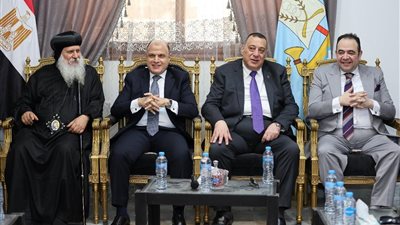 محافظ كفرالشيخ يشهد الاحتفالات بعيد القيامة المجيد بكنيسة مارمينا والبابا كيرلس