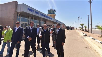 جولة تفقدية للجنة العليا للتفتيش الأمني والبيئي بمطار بورسعيد