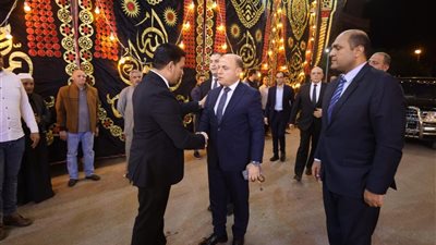 محافظ كفرالشيخ يقدم واجب العزاء في والد مدير عام الإدارة العامة لشؤون مكتب المحافظ