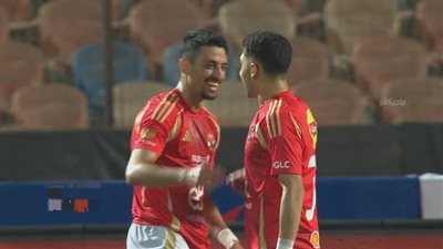 الأهلي يتقدم على حرس الحدود بثنائية في الشوط الأول بالدوري المصري