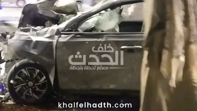 مصرع شخص وإصابة آخرين في حادث تصادم مروع أمام مول مصر بأكتوبر