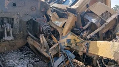 مصرع سائق لودر في حادث تصادم مع قطار الضبعة غرب الحمام بمطروح