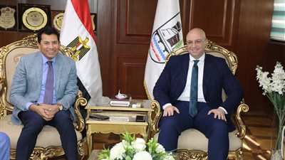 محافظ بني سويف يستقبل وزير الشباب والرياضة لافتتاح وتفقد عدد من المنشآت الشبابية والفعاليات الرياضية