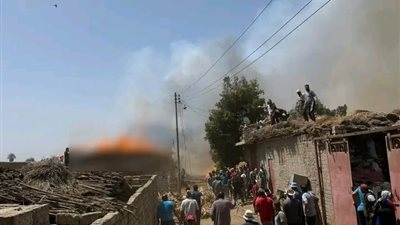 السيطرة على حريق هائل في مزرعة مواشي بالغربية دون خسائر بشرية