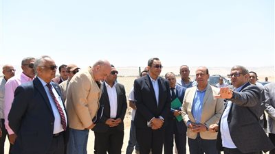 بتكلفة 220 مليون جنيه.. محافظ قنا ورئيس جهاز التعمير يتفقدان مشروع استصلاح 390 فدانًا بمنطقة الشيخ علي بنجع حمادي