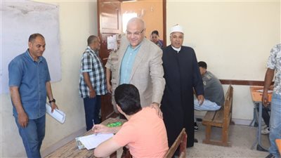محافظ القليوبية: 56443 طالب وطالبة يؤدون امتحانات الدبلومات الفنية داخل 160 لجنة