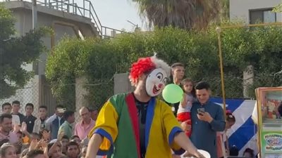 أجواء مبهجة وشخصيات كرتونيه فى إستقبال رواد مراكز شباب كفر الشيخ