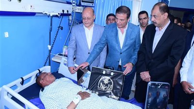 وزير الزراعة يزور مهندس حماية الأراضي المصاب بسوهاج ويشدد على الردع الفوري للمخالفين
