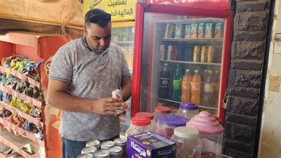ضبط اغذيه ومبيدات زراعيه مجهولة المصدر بكفرالشيخ 