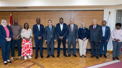 رئيس البنك الزراعي المصري يستقبل وفداً من جمهورية أنجولا للاستفادة من خبرات البنك في التمويل الزراعي