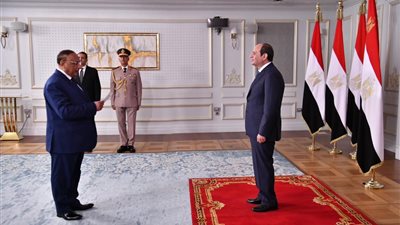 رؤساء الهيئات القضائية الجدد يؤدون اليمين القانونية أمام الرئيس السيسي