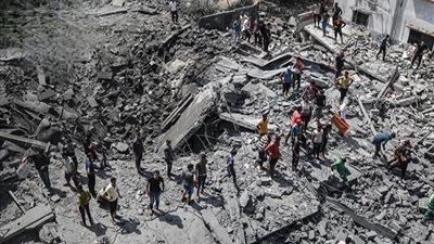 استشهاد 3 فلسطينيين وإصابة 13 آخرين جراء قصف إسرائيلي وسط غزة