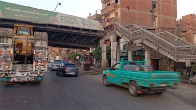 إعادة الحركة المرورية لطبيعتها على الطريق الزراعي السريع بعد إصلاح وتشغيل كوبرى طوخ