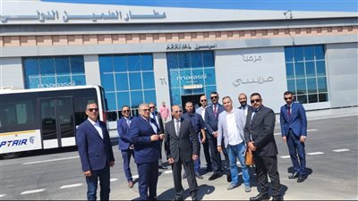 جولة تفقدية للجنة العليا للتفتيش الأمني والبيئي بمطارات  برج العرب  والعلمين  ومرسى مطروح 
