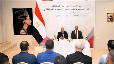وزير الخارجية والهجرة يلتقي بأعضاء الجالية المصرية في بوركينا فاسو