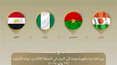 وزير الخارجية يتوجه إلى النيجر في المحطة الثالثة من جولته في غرب إفريقيا
