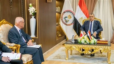 وزير الدولة للإنتاج الحربي يستقبل السفير الياباني بالقاهرة لبحث أوجه التعاون المشترك