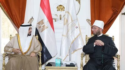 وزير الأوقاف يبحث التعاون الدعوي مع نظيره الإماراتي بالقاهرة