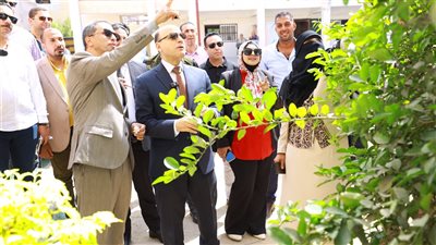 عبد المعطى يدشن مبادرة لزراعة الأشجار المثمرة بعاصمة المحافظة