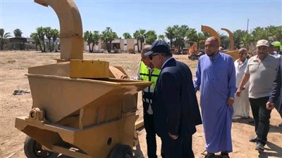 محافظ الدقهليه يتفقد مصنع تدوير المخلفات الزراعية بقلابشو