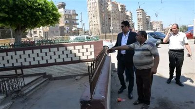 نائب المحافظ يتفقد أعمال تطوير الميادين والشوارع والحدائق العامة بمدينة المنصورة