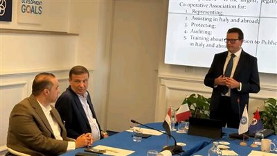 قبل تعديل قانون التعاونيات الزراعية.. وزيرا الزراعة والشؤون النيابية يبدآن فعاليات زيارة إيطاليا