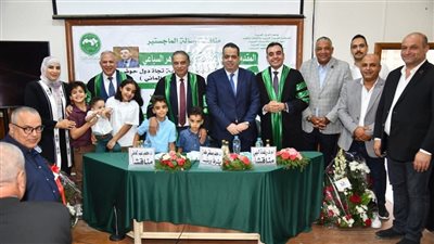 بالصور.. عضو الشيوخ محمد  السباعي يحصل على درجة الماجستير في العلوم السياسية