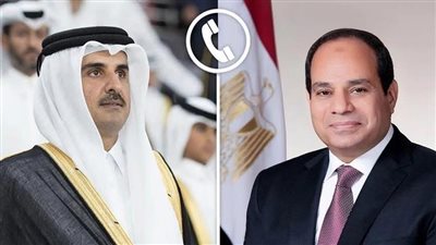 السيسي وأمير قطر يتفقان على ضرورة الحوار السياسي لتجاوز التصعيد الإيراني