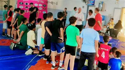 وكيل شباب كفر الشيخ يتفقد تدريبات مصارعة المشروع القومي للموهبة فى بيلا