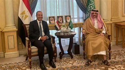 وزير الخارجية يجري مباحثات مع نظيره السعودي لتعزيز التعاون الثنائي وبحث التطورات الإقليمية