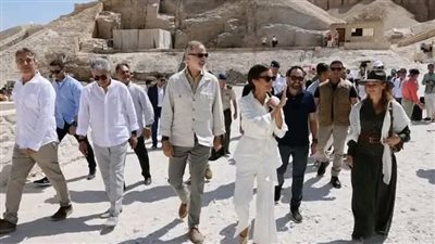 ملك وملكة إسبانيا يزوران متحف الأقصر ضمن جولتهما بالمحافظة 