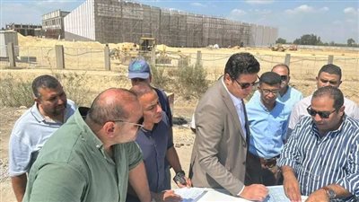 نائب محافظ الدقهلية والسكرتير العام المساعد يتفقدان أعمال الانتهاء من تنفيذ المنطقة اللوجستية بطلخا