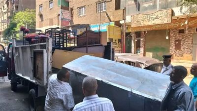 محافظة الجيزة: حملات مكثفة لرفع تعديات المقاهي والمحلات والباعة من الطريق العام بالوراق