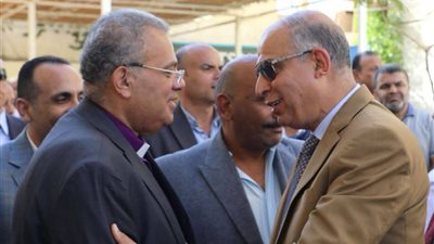 محافظ المنيا يشارك احتفال الهيئة القبطية الإنجيلية بمناسبة الاحتفال باليوبيل الماسي