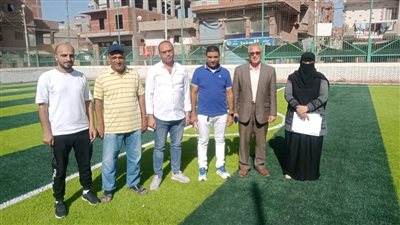 إحلال وتجديد ملعب خماسى كرة القدم بمركز شباب «منشأة عباس» بكفر الشيخ