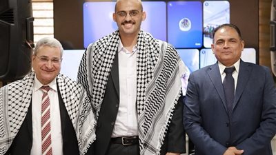 متحدث الأزهر يناقش رسالة ماجستير لباحث فلسطيني بالسفارة الفلسطينية