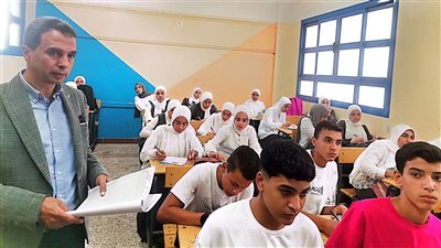 د جوده فى جولة ميدانية لمتابعة انضباط العملية التعليمية بمدارس الرياض بكفرالشيخ