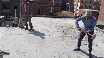 تنفيذاً لتعليمات المحافظ: إزالة فورية لسقف مخالف بمساحة 90 متراً في قرية الشيخ ضرغام بدمياط