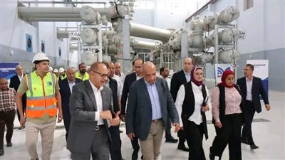 وزير الكهرباء والطاقة المتجددة يتفقد محطة محولات عيون موسى وإطلاق التيار الكهربائي