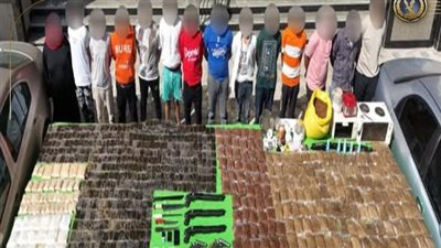 ضبط تشكيل عصابي شديد الخطورة بالسويس بحوزته مخدرات بقيمة 100 مليون جنيه