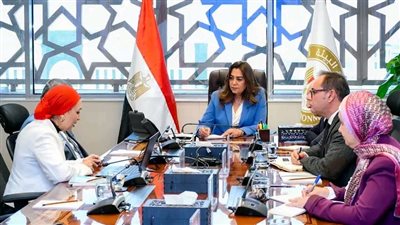 وزيرة التنمية المحلية تلتقى مدير مركز التميز للدراسات البحثية  لبحث خطة تطوير المركز