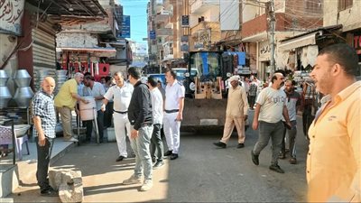  إزالة الإشغالات حفاظاً على المظهر الحضاري بكفرالشيخ