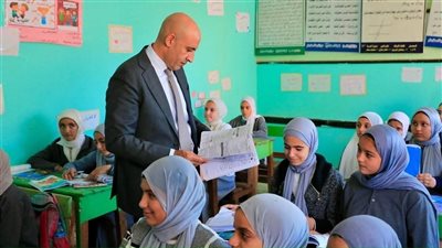 جولة ميدانية لوزير التربية والتعليم فى عدد من مدارس  كفر الشيخ